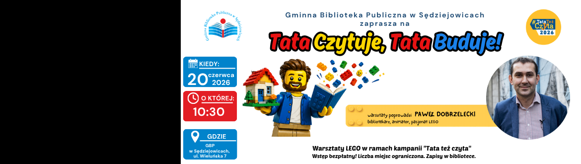 Tata też czyta – rodzinne warsztaty LEGO w bibliotece