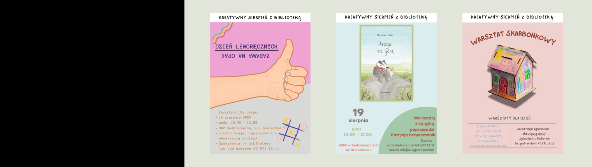 Kreatywny sierpień z biblioteką!