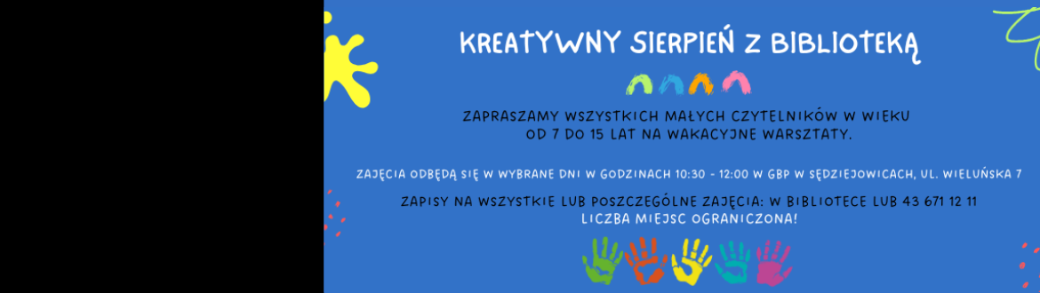 Kreatywny sierpień z biblioteką!